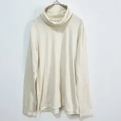 CINEMA CLUB ハニーズ タートルネック シンプル クリーム色 L