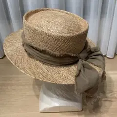 [SALE！新品・未使用] TAH パオ(天然草木)ハット ウィズ リボン