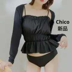 Chico チコ 水着 ボレロレイヤード 3点セット ブラック♡新品