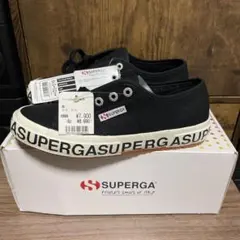 新品未使用 SUPERGA スペルガ スニーカー S00GZL0 キャンパス　黒のサムネイル