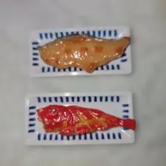 ミニチュア おやじ居酒屋 焼き魚 フィギュア 2種セット