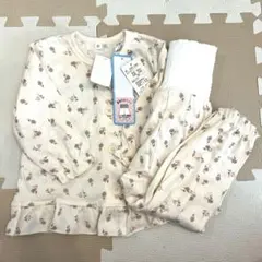 花柄フリル付きベビーパジャマ 90サイズ