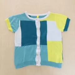Sunny Landscape 半袖ニットカーディガン