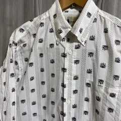 交渉中aa30 Aquascutum ストライプボタンダウンシャツ M