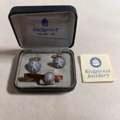 Wedgwood カフス＆ネクタイピンセット 箱付
