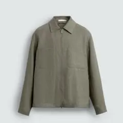 100% リネンジッパーシャツジャケットのサムネイル