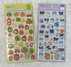 2枚セット　たまごっち　ステッカー　3Dシール　ボンボンドロップシール風