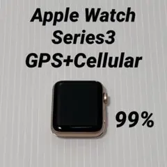 アップルウォッチ Series3 42mm GPS LTE WR-50M 腕時計