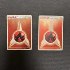 ポケカ ブリザードエネルギー 炎　プロモ 2枚　012/L-P