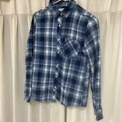 BACK NUMBER チェック柄長袖シャツ