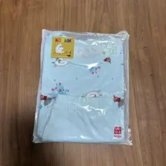 ユニクロ　80 ドライパジャマ　ムーミン　青　水色