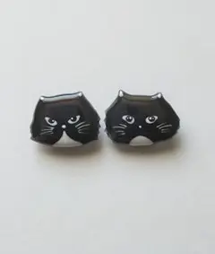 小さいブローチセット　黒猫　118