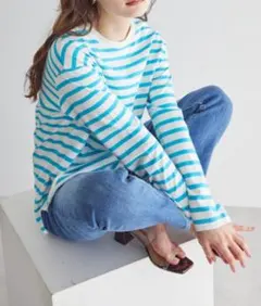 【新品】WEB限定　カラフルラウンドカットプルオーバー