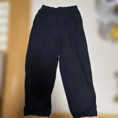 ブラック カジュアルパンツ ウエストゴムのサムネイル