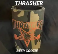 新品 THRASHER 迷彩 カモフラ ビール 缶クージー SK8 スラッシャー
