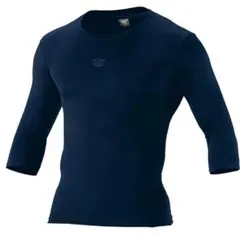 未使用）ZETTクールネック7分袖アンダーシャツ　ブラック　160cm