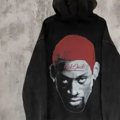 シカゴブルズ　デニスロッドマン　KicksJack フードパーカー ブラック