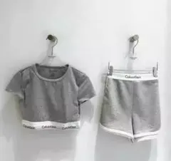 Calvin Klein Tシャツ ショートパンツ セット グレー Mサイズ