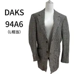 【DAKS 千鳥格子ウール100%テーラードジャケット 94A6 ヴィンテージ】