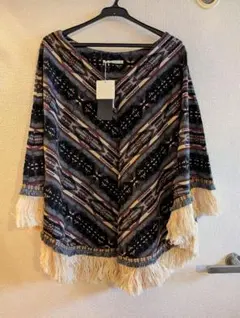 新品☆Sugar Rose エスニック ニットポンチョ チャイハネ好きの方にも♪