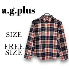 エージープラス/レディース/トップス/シャツ/チェック/コットン/レーヨンのサムネイル