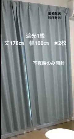 ドレープカーテン　東京インテリア　遮光1級　178✖️100 2枚セット