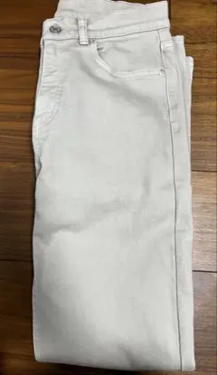 ánuans ストレートデニム ベージュ　size2のサムネイル