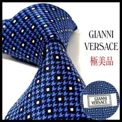 極美品✨ ジャンニヴェルサーチ ネクタイ 光沢 ドット イタリア製