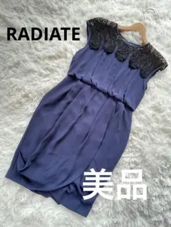 美品　RADIATE レース　ノースリーブ　膝丈　ワンピース　ドレス