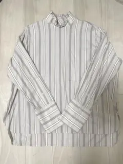 THE SHINZONE ハイネックフリルブラウス