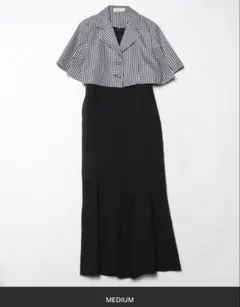【dazzlin】チェック柄ジャケット付きスカートセットアップ