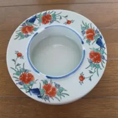 定窯 陶磁器 置き型灰皿 花柄のサムネイル