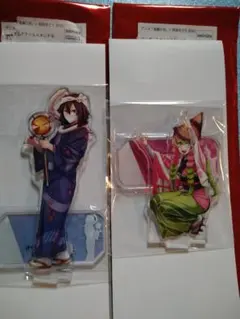 鬼滅の刃　阿波おどり　伊黒 小芭内　甘露寺 蜜璃　アクリルスタンド