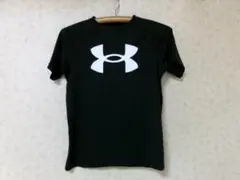 94701 アンダーアーマー　ヒートギア　Tシャツ　黒　YLG