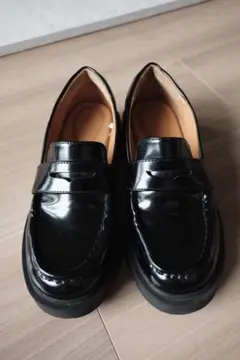 ユニクロ C コンフィールタッチローファー ブラック 24.5cm UNIQLO