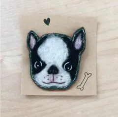 フレンチブルドッグ ブローチ