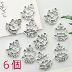 ストーン付きクマのチャーム