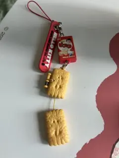 ビスコ　ハローキティ　コラボストラップ