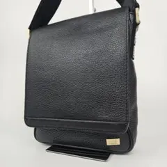 極美品】新進工房 SINSIN キャビアスキン 大人クロスボディバッグ 黒