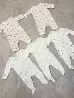 next UNIQLOロンパース5着セット　足つき