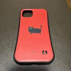 黒猫のイラストが特徴的なiPhone14ケース。