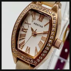 【新品電池】AGATHA アガタ★ラインストーン レディース 腕時計 クオーツのサムネイル
