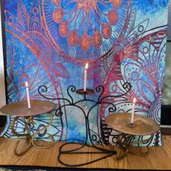 キャンドルスタンド　アンティーク　3点