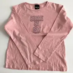 【美品】秋物COMME CA ISM 長袖カットソー 120A ピンク