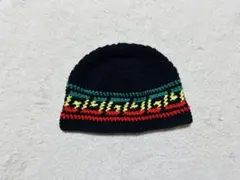 クラッシャーハット　バケットハット　ニット帽　　ラスタカラー