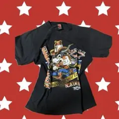 アニメキャラクター 半袖Tシャツ 黒　メンズ　レディース　y2k 00s 古着