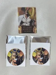 僕のヒーローアカデミア　ヒロアカ　オールマイト　10周年　缶バッチ　特典カード