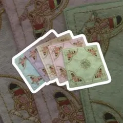 新品未使用海外お土産 刺繍コースター 5枚セット上品 かわいい即日配送