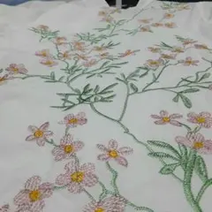 チャイナ ブラウス シャツ L 刺繍 アジアン エスニック 花柄 コスプレ 韓流