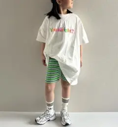 lowrys farm リブサイクルパンツ２枚SET